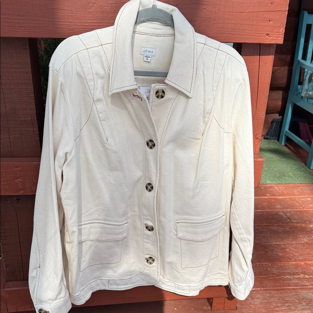 NWT J.Jill Denim blazer, size XL tall